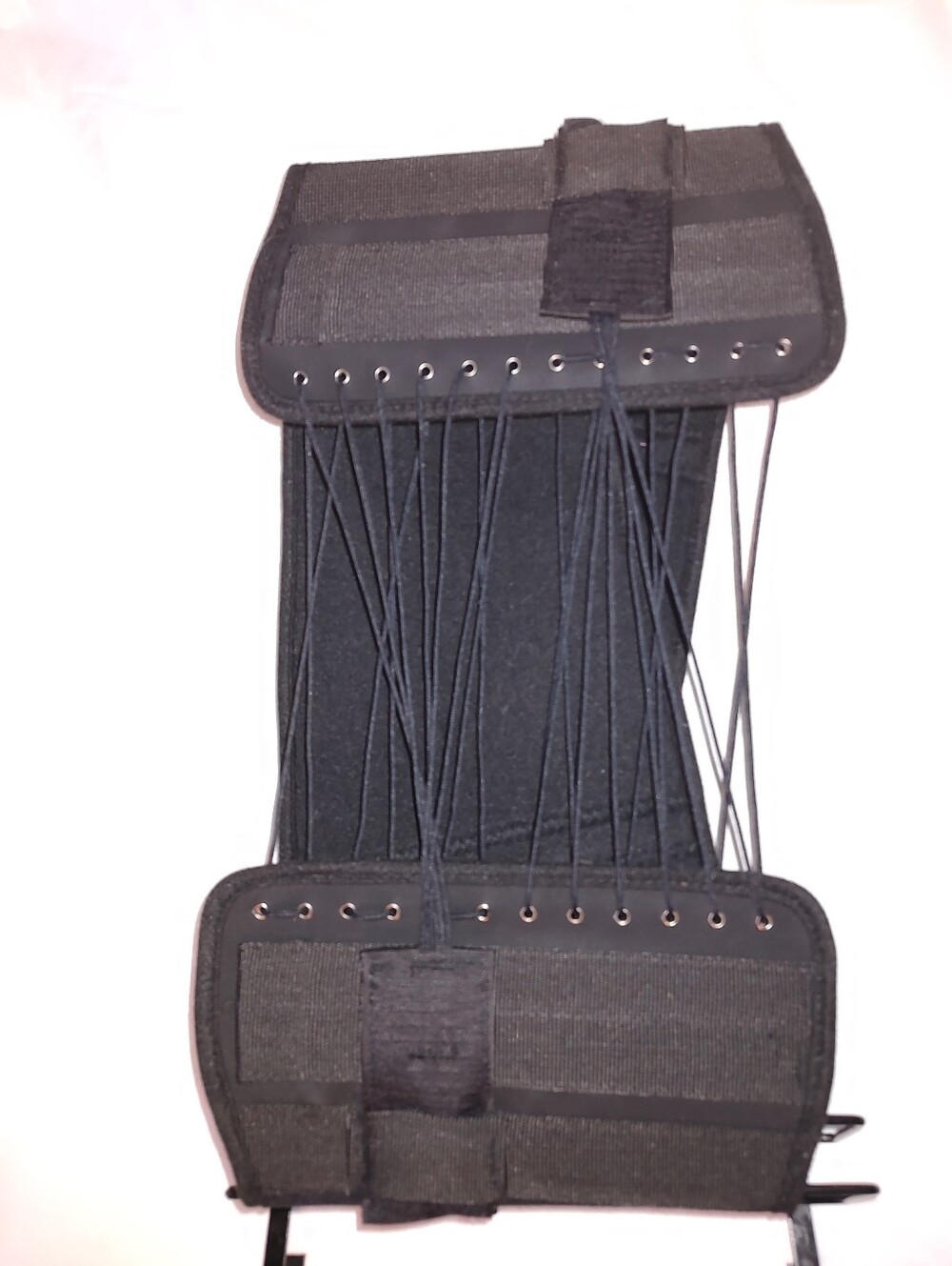 Black Elastic Lace-Up Waist Cincher Belt